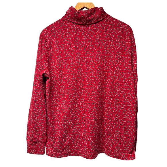 NWT Vintage New Karen Scott Christmas Turtleneck Size XL Red Green White Cotton - Picture 3 of 7